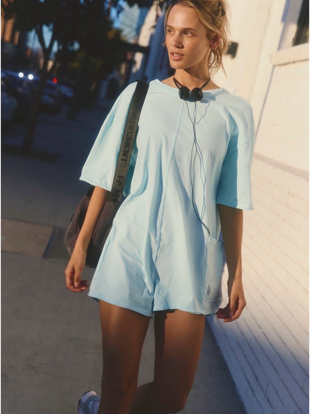 Free People Movement Hot Shot Tee Romper
